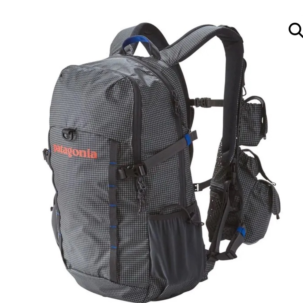 Patagonia Black and Blue Men's Angler Backpack
